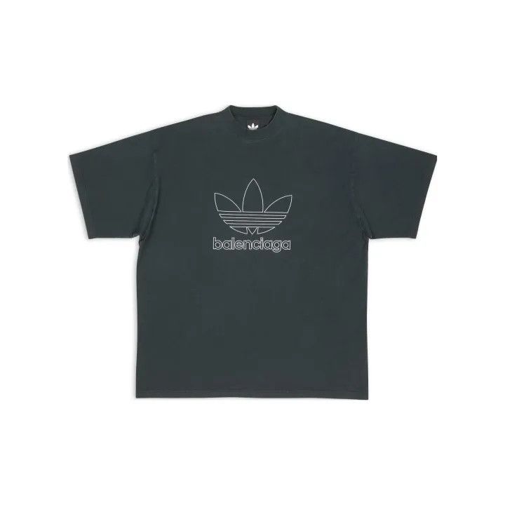 Balenciaga Balenciaga x Adidas Logo Print Tee Size US M / EU 48-50 / 2 - 1 Thumbnail