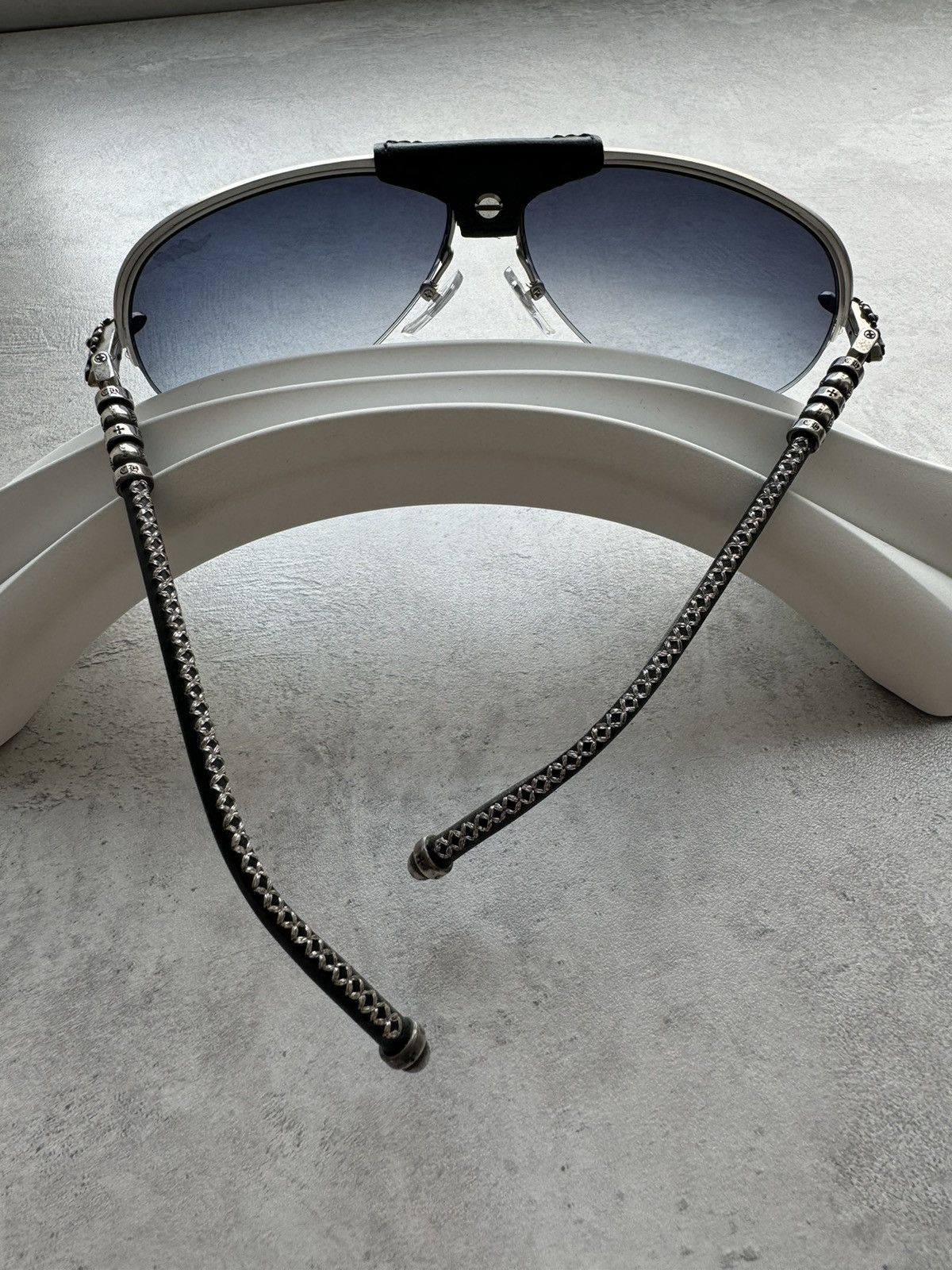 Chrome Hearts Chrome Hearts Balls Black Silver Sunglasses Size ONE SIZE - 7 Thumbnail