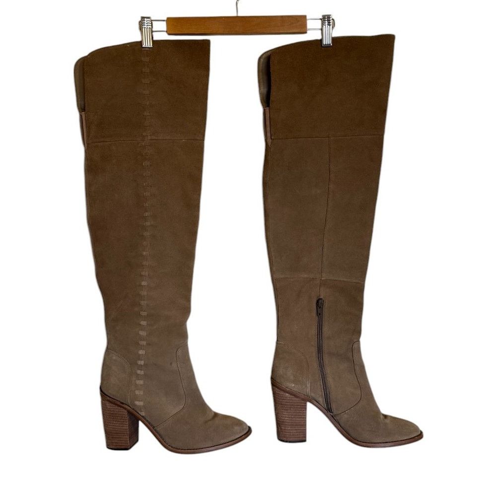 Vince Camuto Vince Camuto Boots Women 10 Khaki Tan Morra Over The Knee Size US 10 / IT 40 - 4 Thumbnail