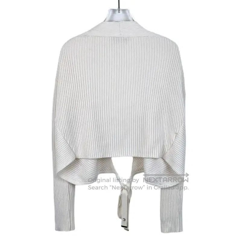 Dior Dior White Ribbed Wool Cardigan for Women . Size XS / US 0-2 / IT 36-38 - 2 Thumbnail