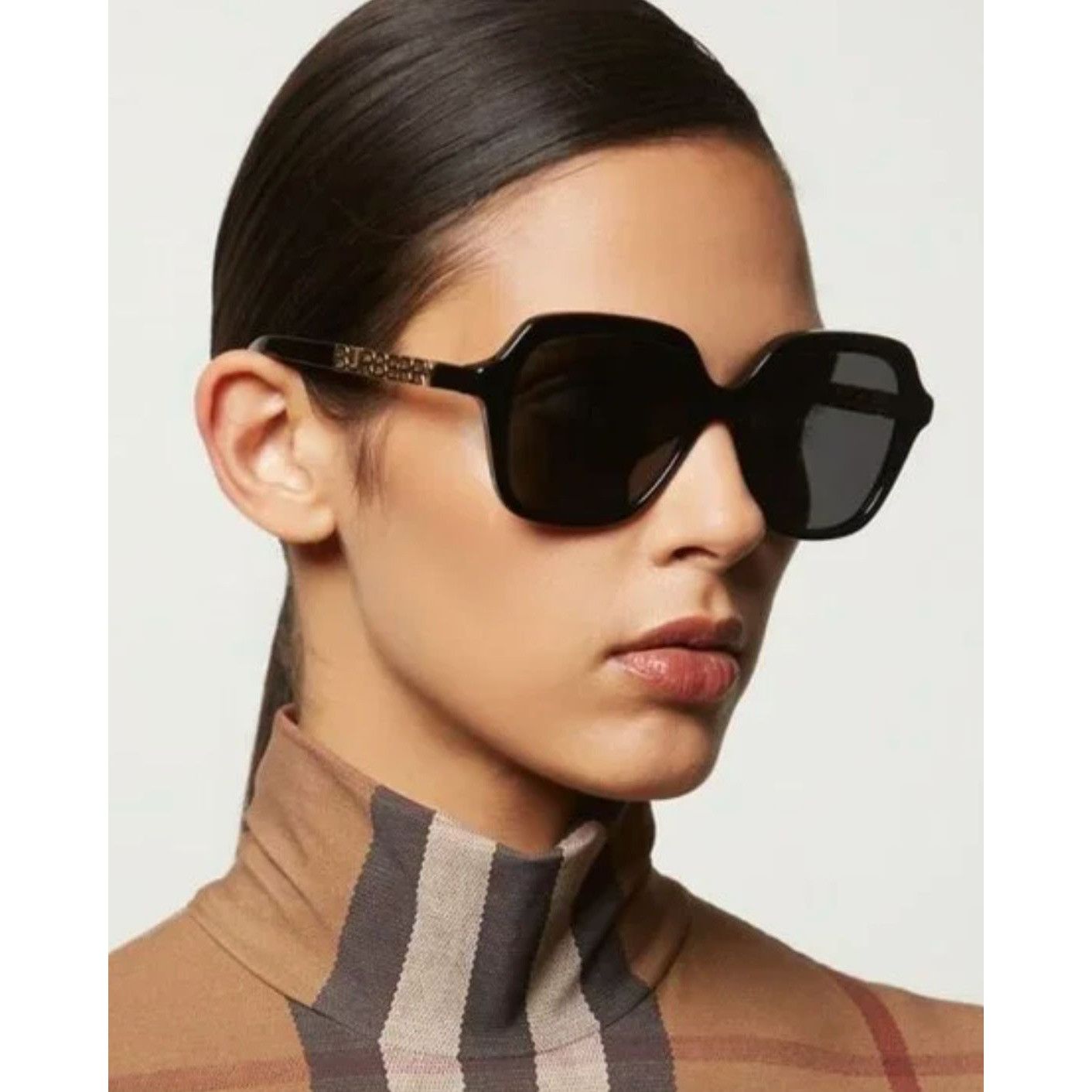 image of New Burberry Be4389F - 300187 Sunglasses in Black, Women's