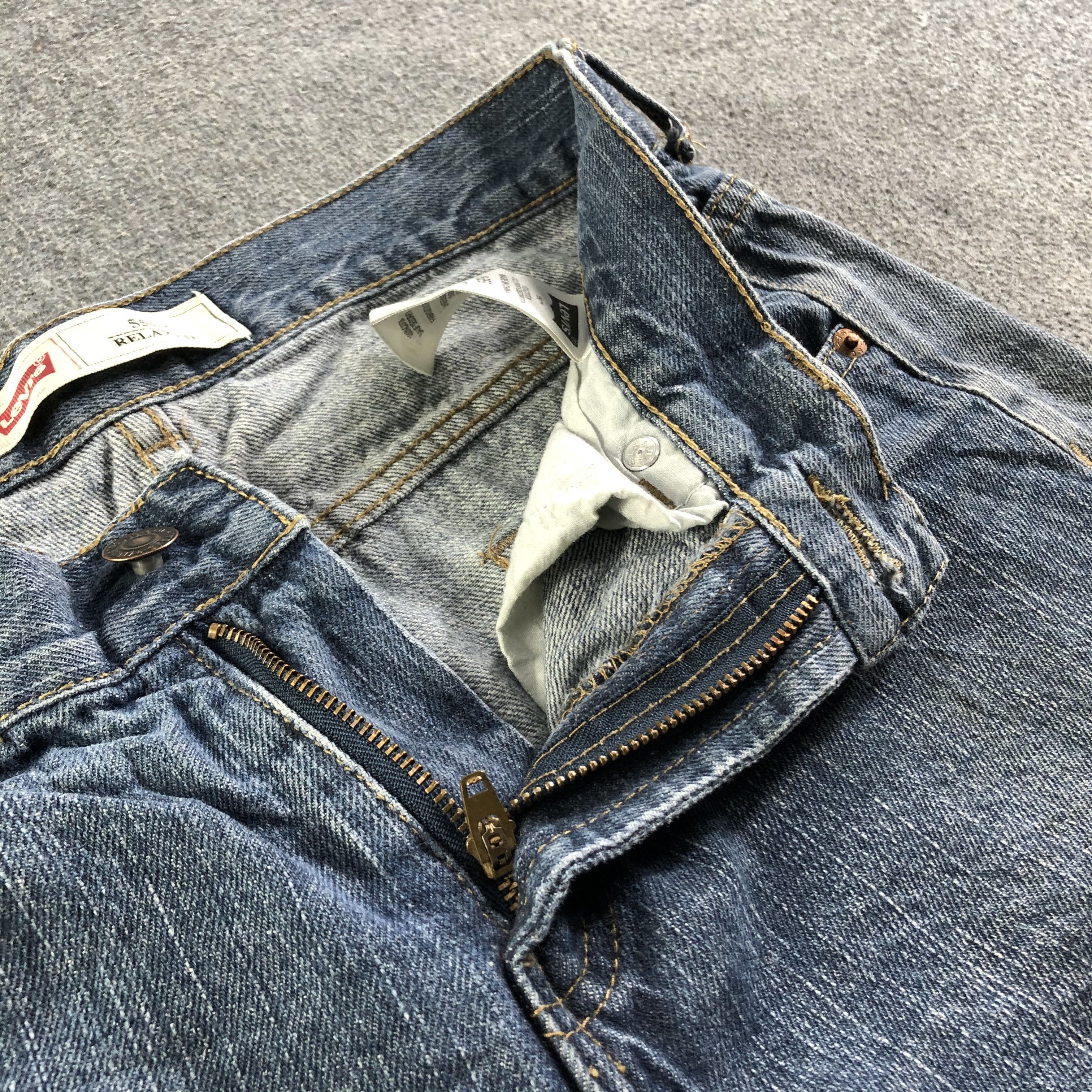 Levi's Vintage Blue Wash Levis 550 Jeans-J3390 Size 30" / US 8 / IT 44 - 7 Thumbnail