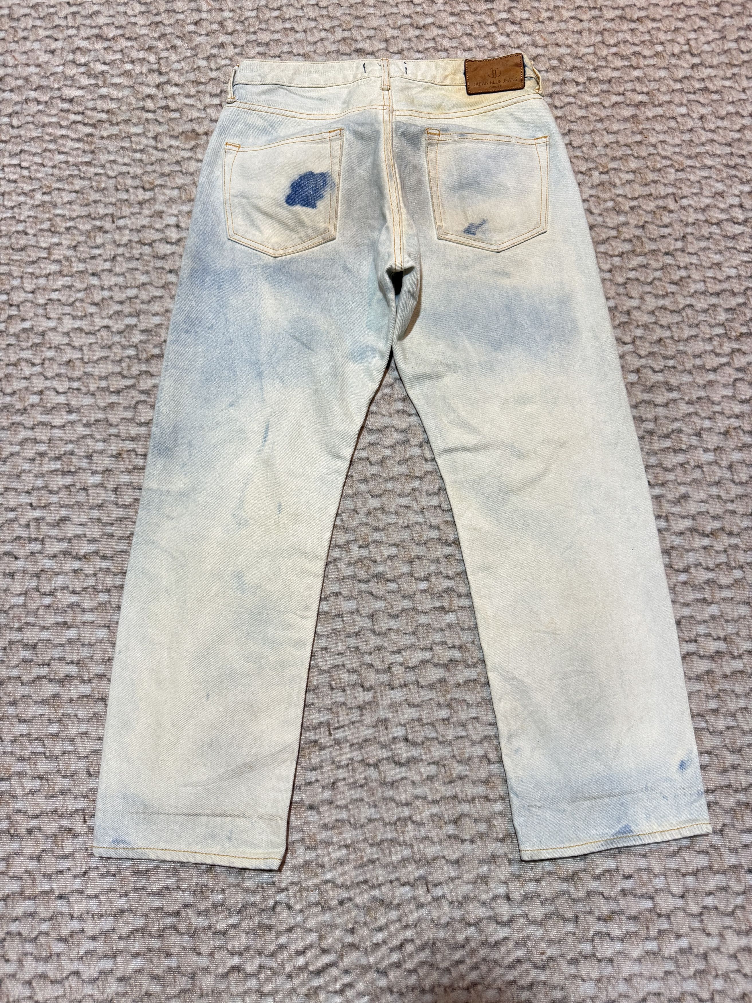 Japan Blue Jeans Japan Blue Jeans Circle Selvadge Ankle Cut Acid Wash Jeans Size US 26 / EU 42 - 2 Thumbnail