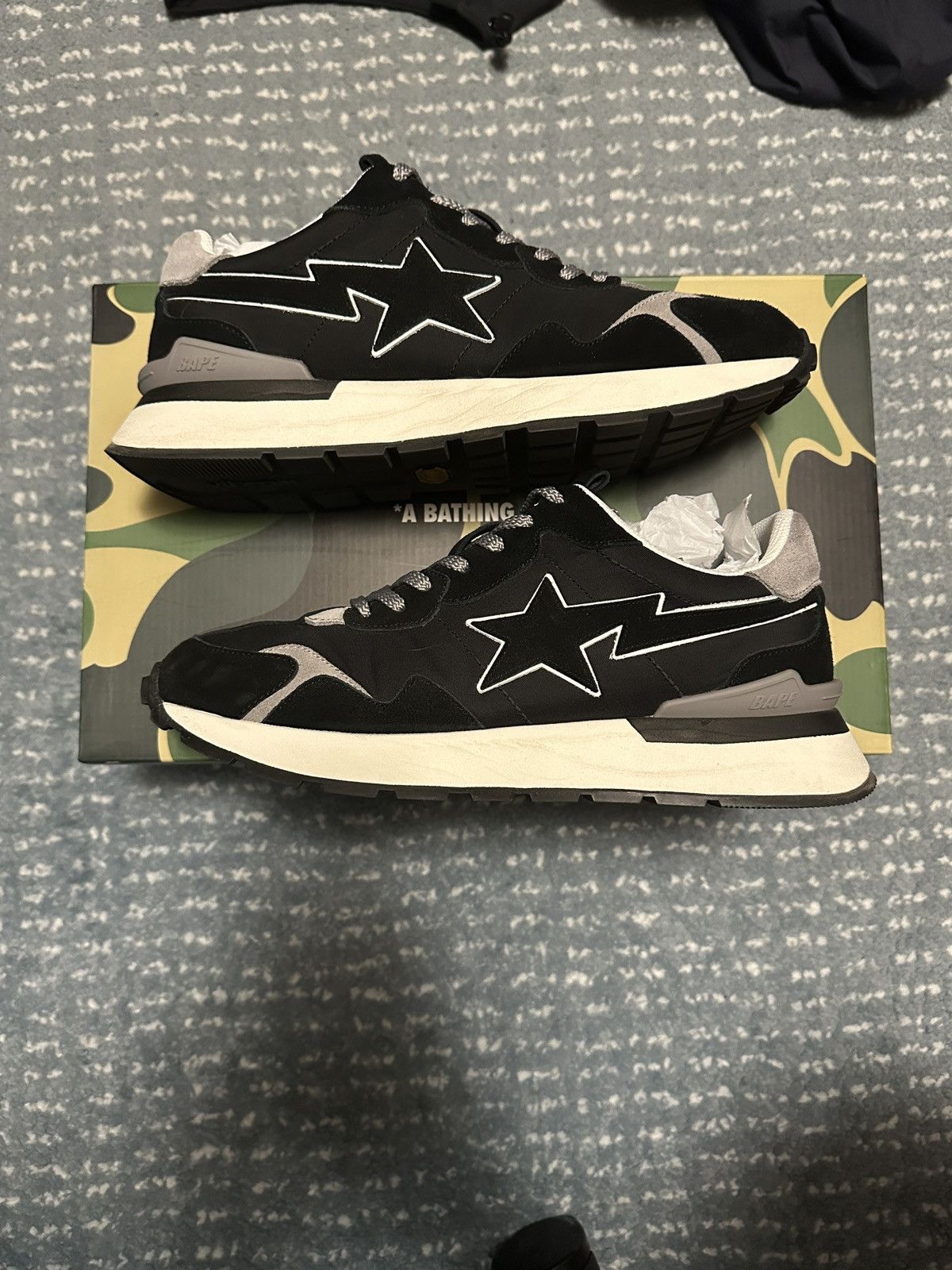 Bape Bape Roadsta Express #3 M1 ‘Black’ Size US 11 / EU 44 - 2 Thumbnail