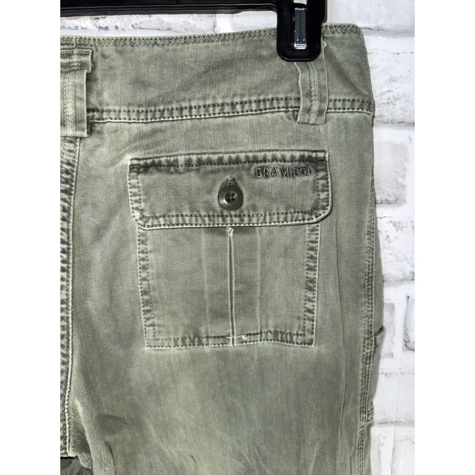 Gramicci GRAMICCI Green Cargo Pants Womens Size 2 Regular 31" Inseam Casual Hiking Size 26" / US 2 / IT 38 - 5 Thumbnail