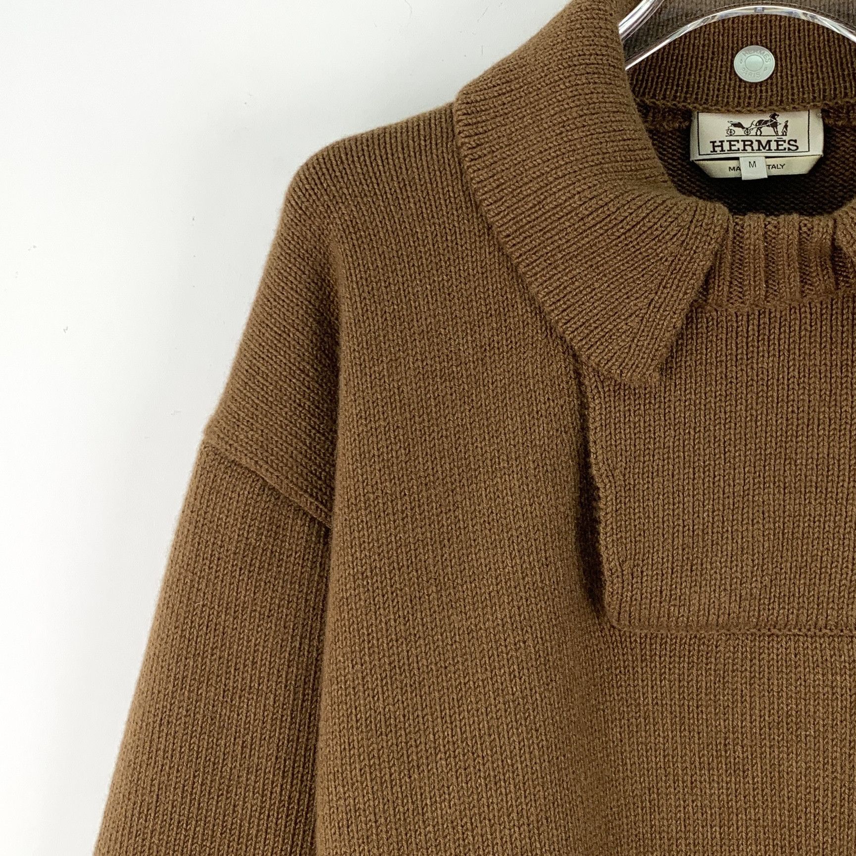 Hermes Hermes Cashmere Sweater Brown (M) Size M / US 6-8 / IT 42-44 - 3 Thumbnail