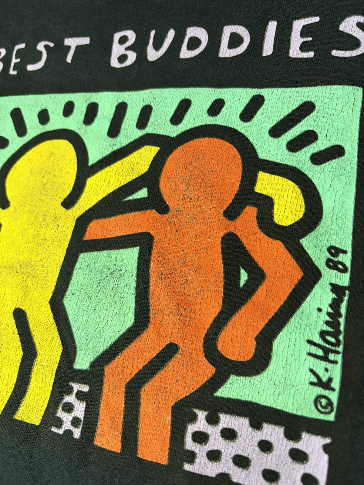 Keith Haring Vintage Keith Haring “Best Buddies” Tee Size US M / EU 48-50 / 2 - 3 Thumbnail