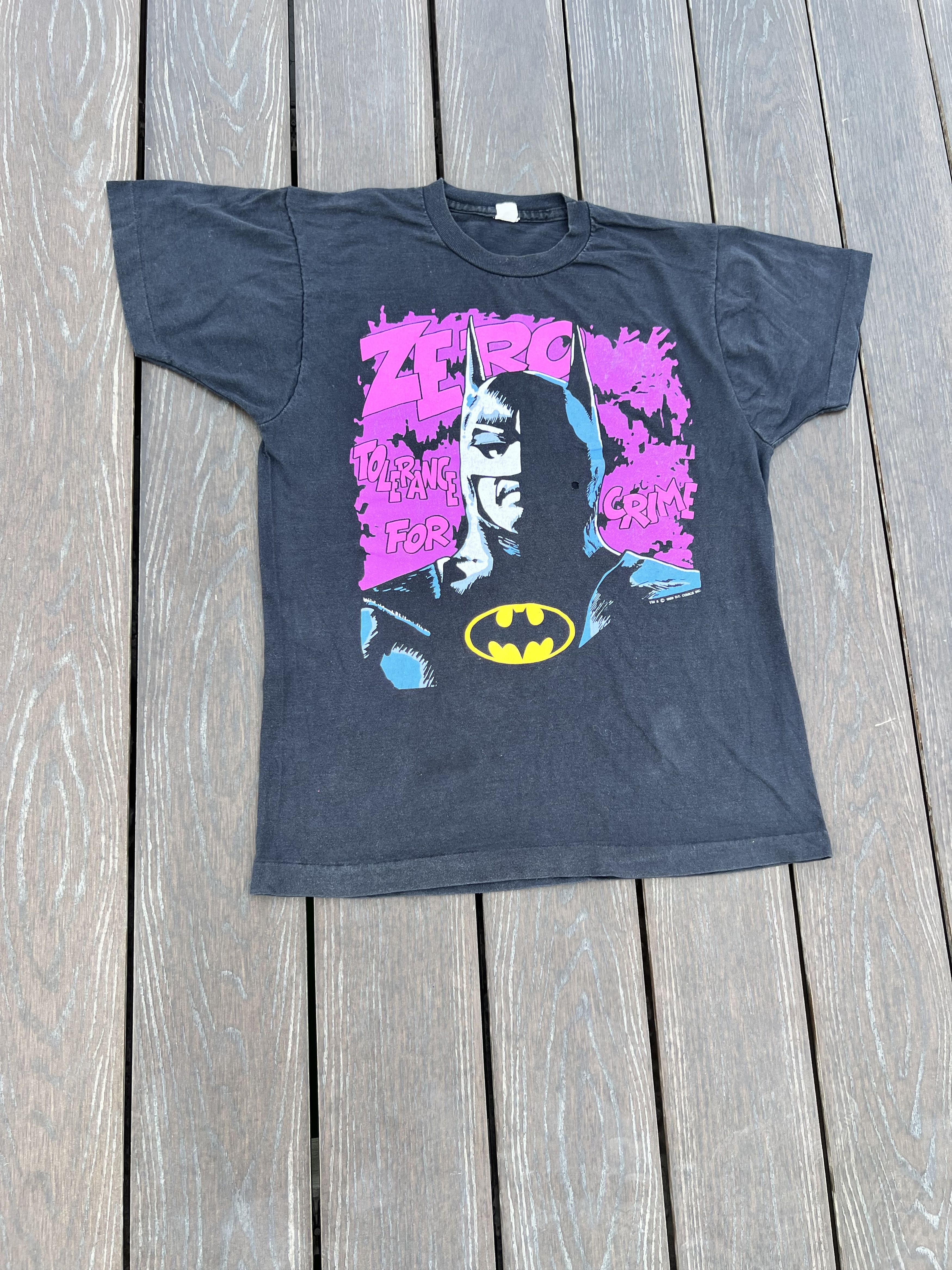 DC Comics NEW Vintage 1989 D.C Comics Batman Zero Size US L / EU 52-54 / 3 - 3 Thumbnail