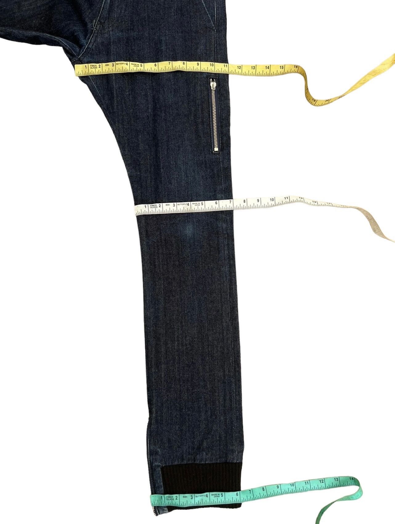 Japanese Brand Vintage AW 2009 PLEIN Yoshida Roberto Hybrid Denim Jeans Size US 29 - 5 Thumbnail