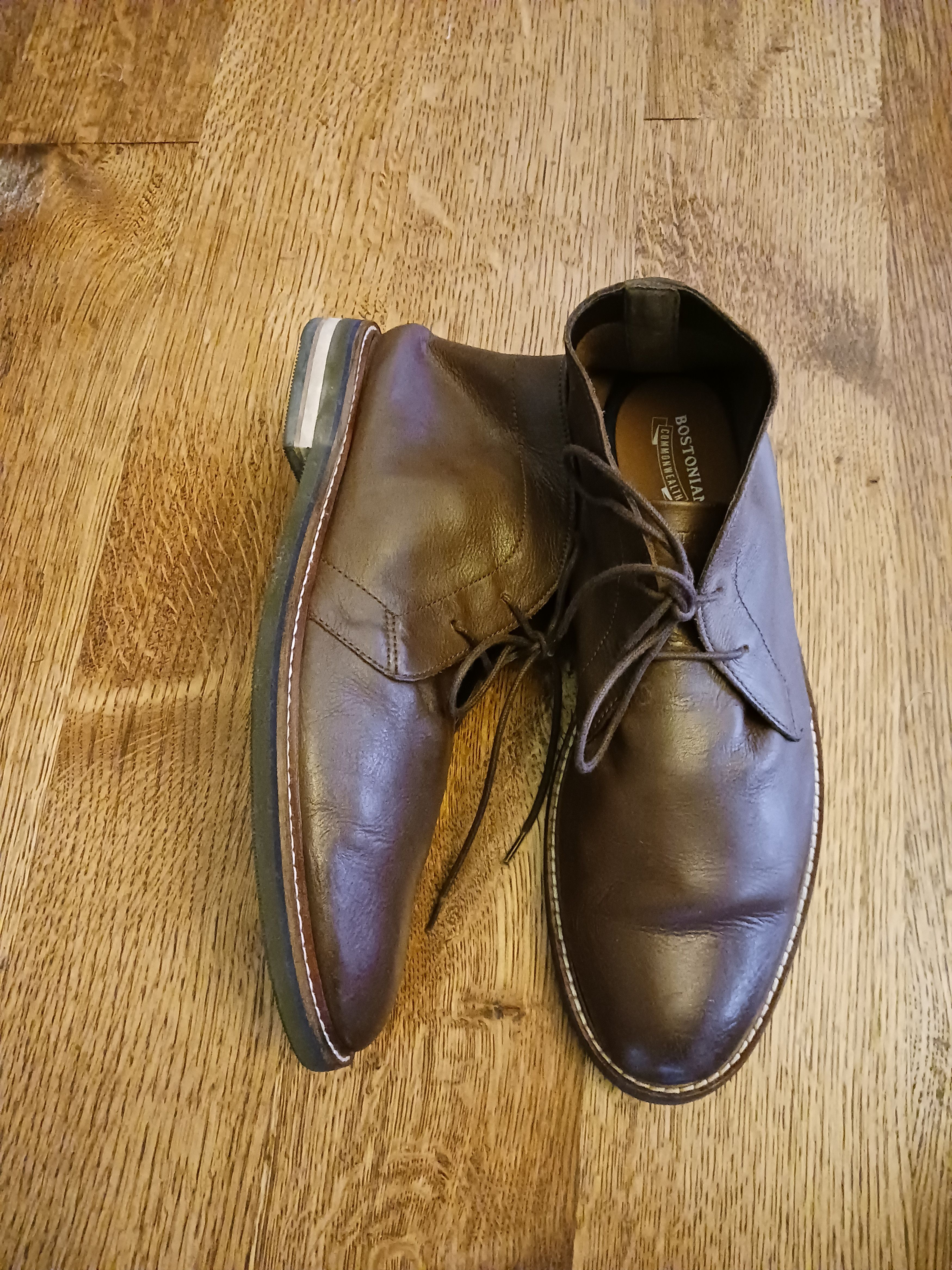 Bostonian 100% Leather Men's Ankle Boots Size US 11 / EU 44 - 2 Thumbnail
