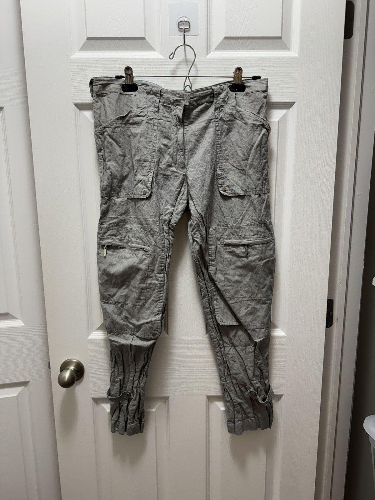 Vintage Spaner Double Knee Metalic Accent Grey Streetwear Pants Size US 30 / EU 46 - 2 Thumbnail