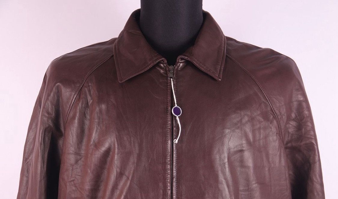 Ralph Lauren Purple Label Ralph Lauren Purple Label Leather Cashmere Bomber Jacket Size US L / EU 52-54 / 3 - 2 Thumbnail