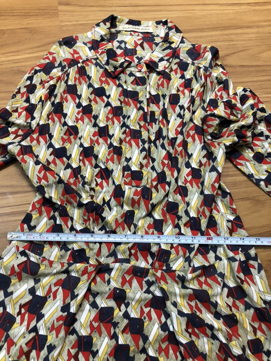 Balenciaga SS2011 Balenciaga Paris Exotic 100% Rayon Maxi Dress Size XS / US 0-2 / IT 36-38 - 15 Thumbnail