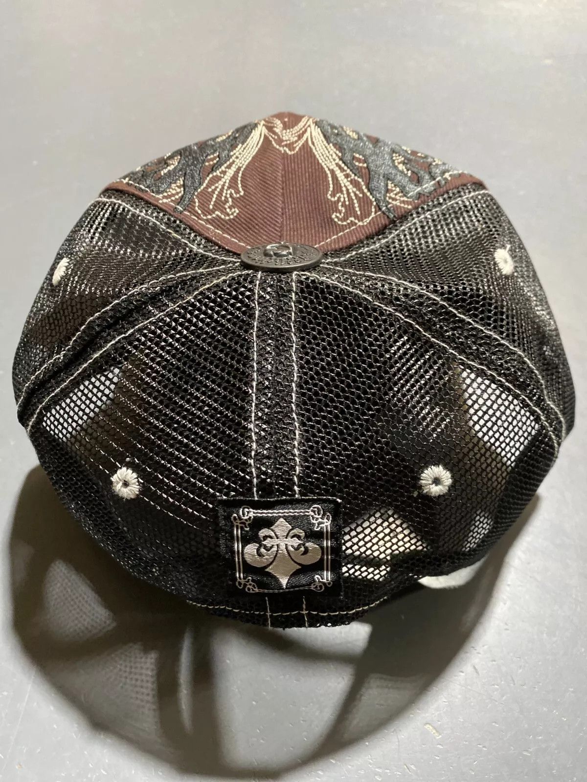 Other Affliction Vintage New Double Skull Brown Hat Adult Cap Size ONE SIZE - 2 Thumbnail