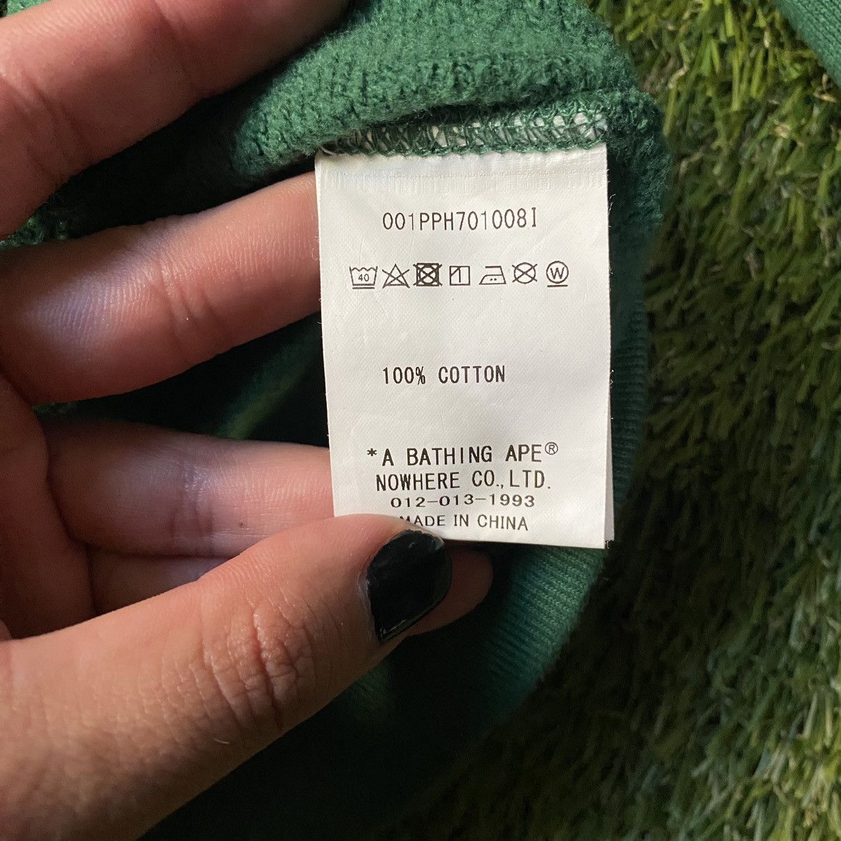 Bape A Bathing Ape College Hoodie Pullover Olivedrab Green Size US S / EU 44-46 / 1 - 7 Thumbnail