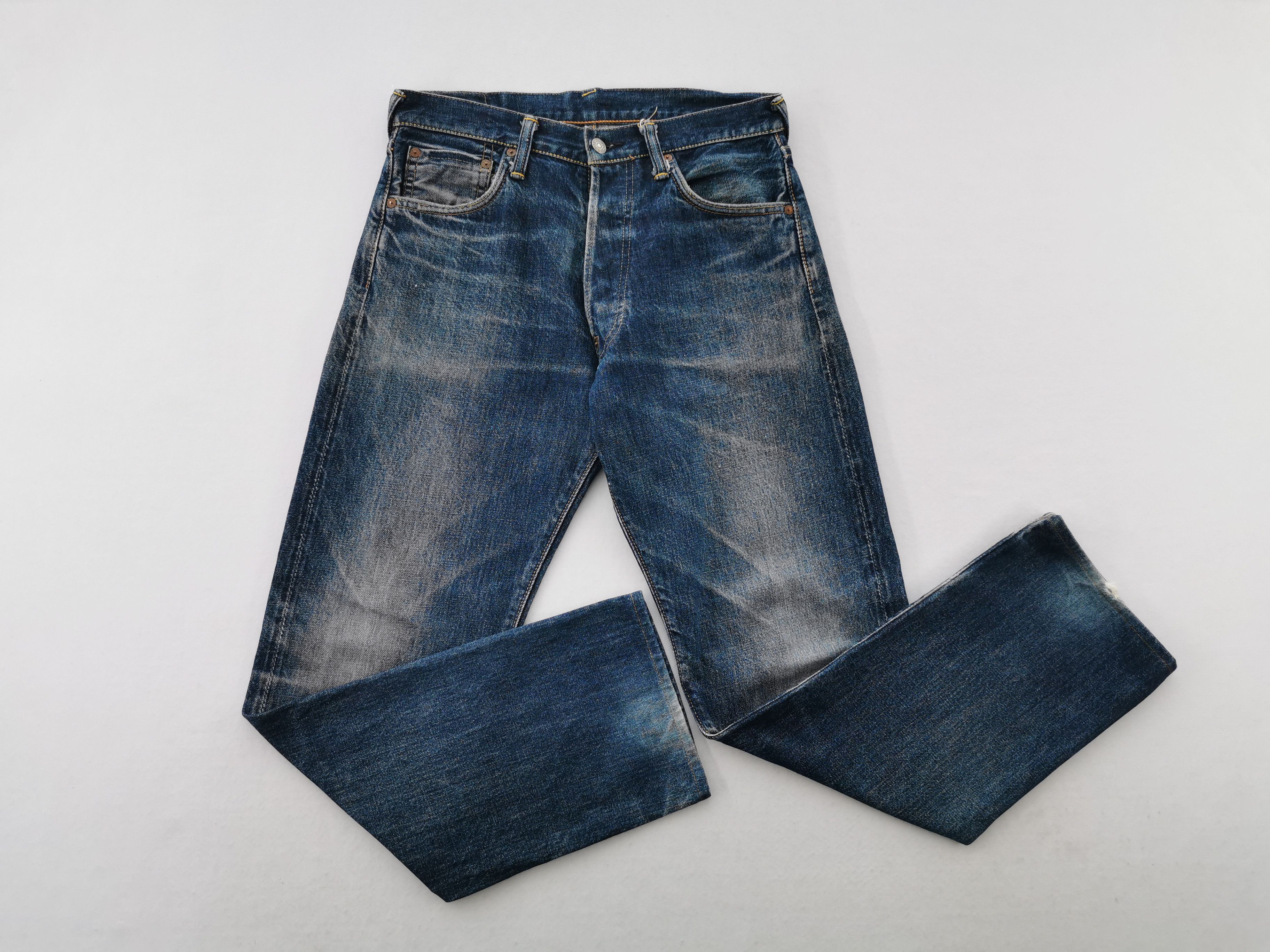 Evisu Vintage Evisu No.2 Selvedge Denim Seagull Pocket Logo Size US 29 - 3 Thumbnail