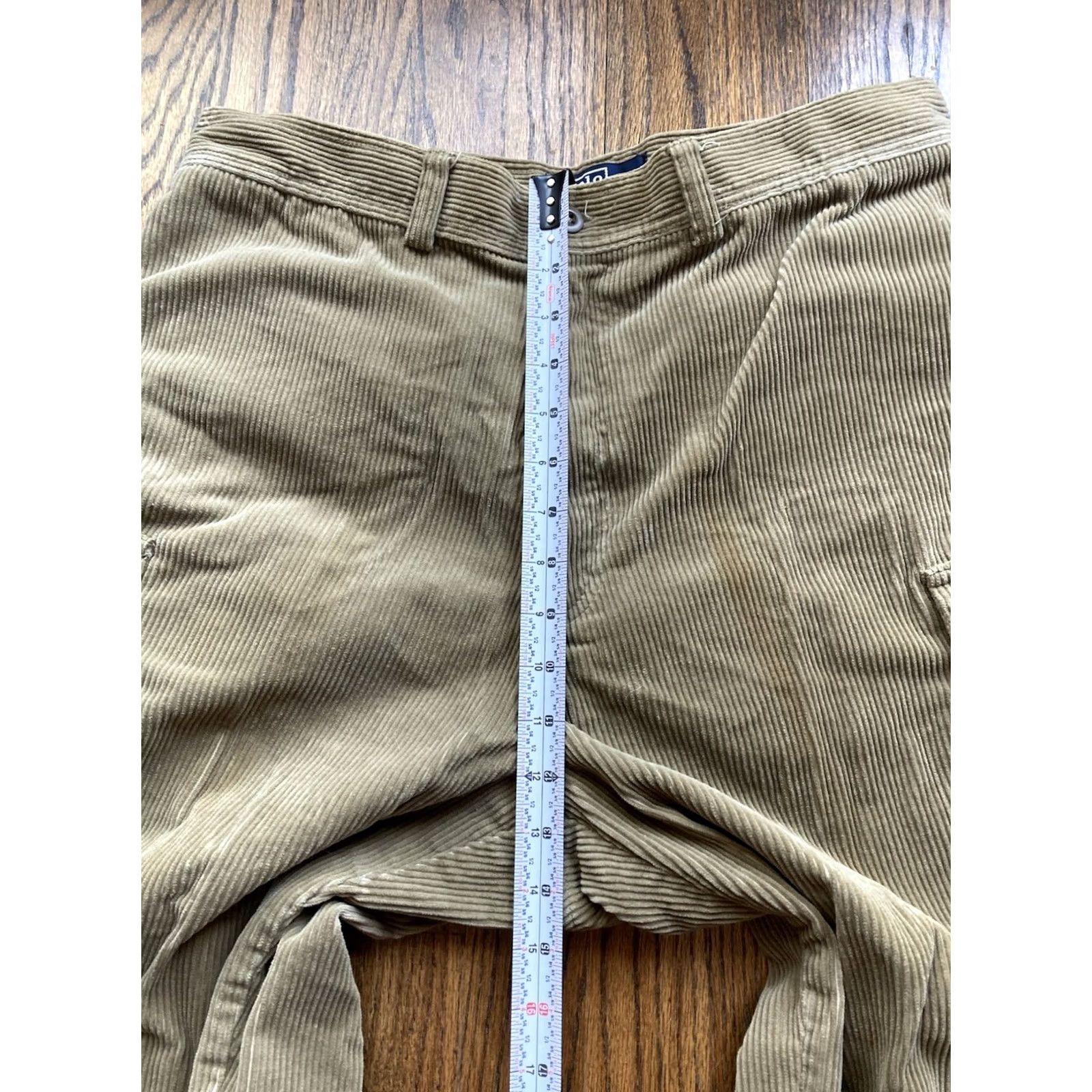 Polo Ralph Lauren VINTAGE Polo Ralph Lauren Cargo Pants Mens 35x32 Beige Corduroy 90s Cargo Pocket Zip Button Logo Size US S / EU 44-46 / 1 - 4 Thumbnail