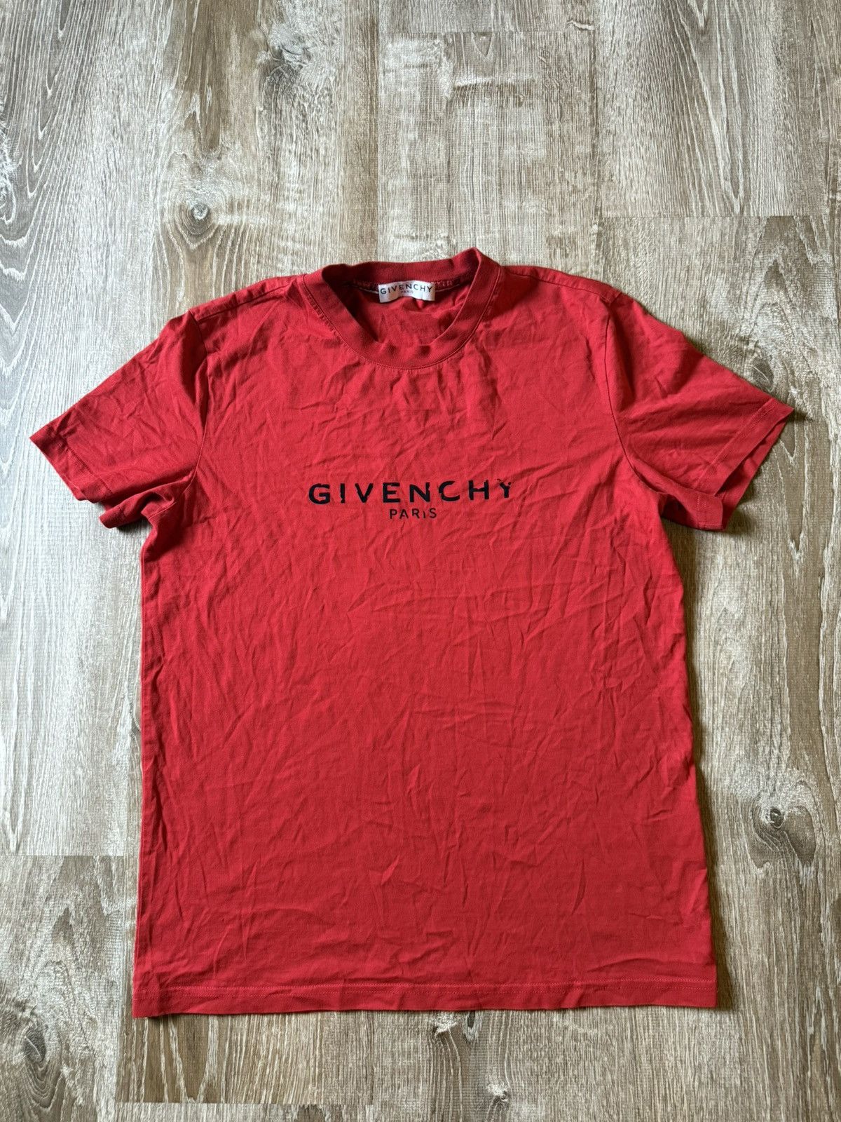 Givenchy Red Logo Tee