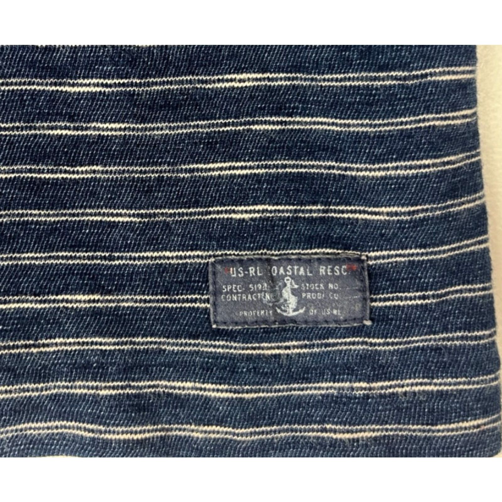Polo Ralph Lauren Polo Ralph Lauren Polo Shirt Striped XL Navy Blue Mens Short Sleeve Polo Shirt, 100% Cotton, Casual Nautical, US-RL Coastal Resc. Size US XL / EU 56 / 4 - 4 Thumbnail