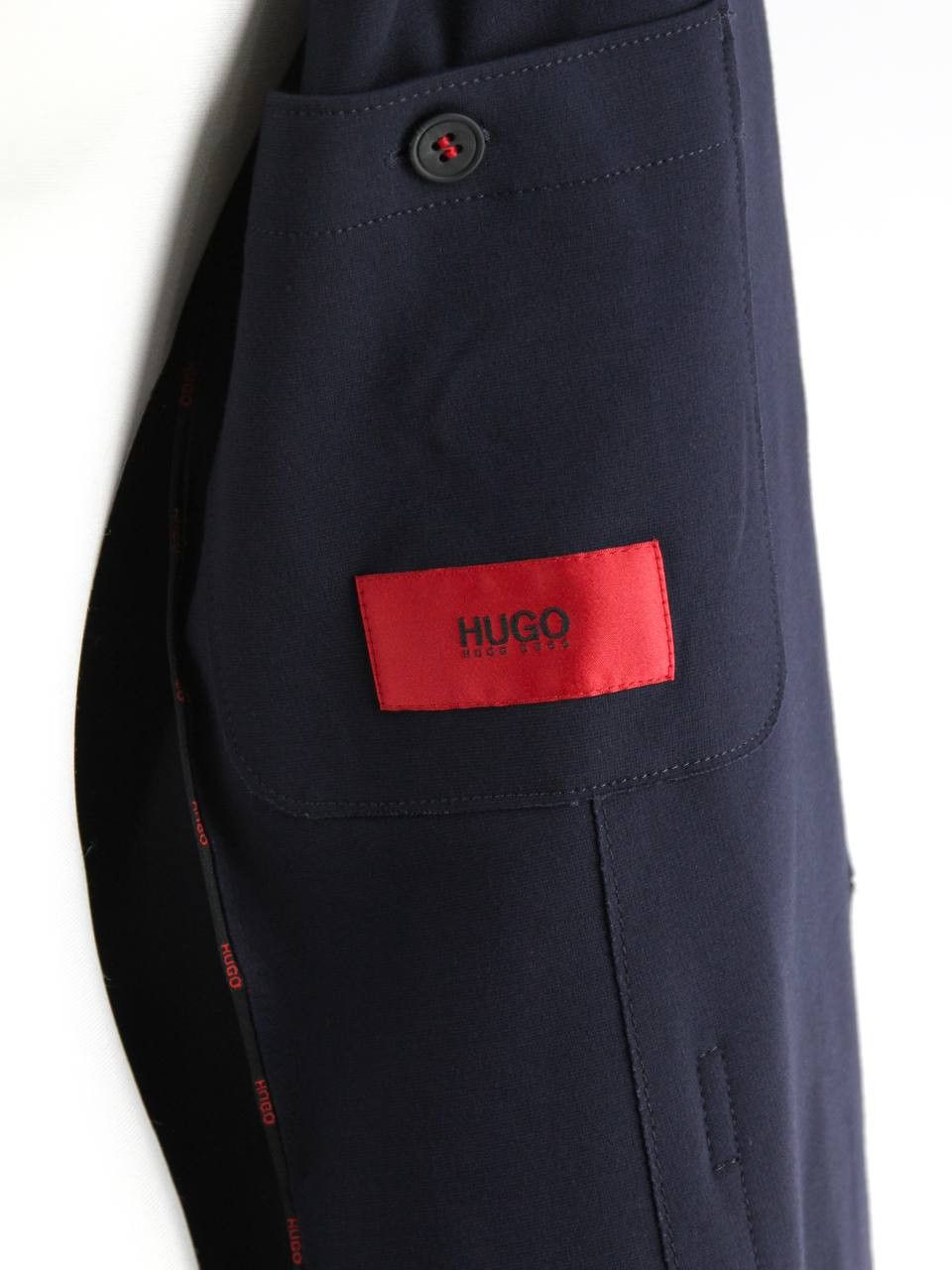 Hugo Boss HUGO BOSS Blue knitted jacket Size 48R - 2 Thumbnail