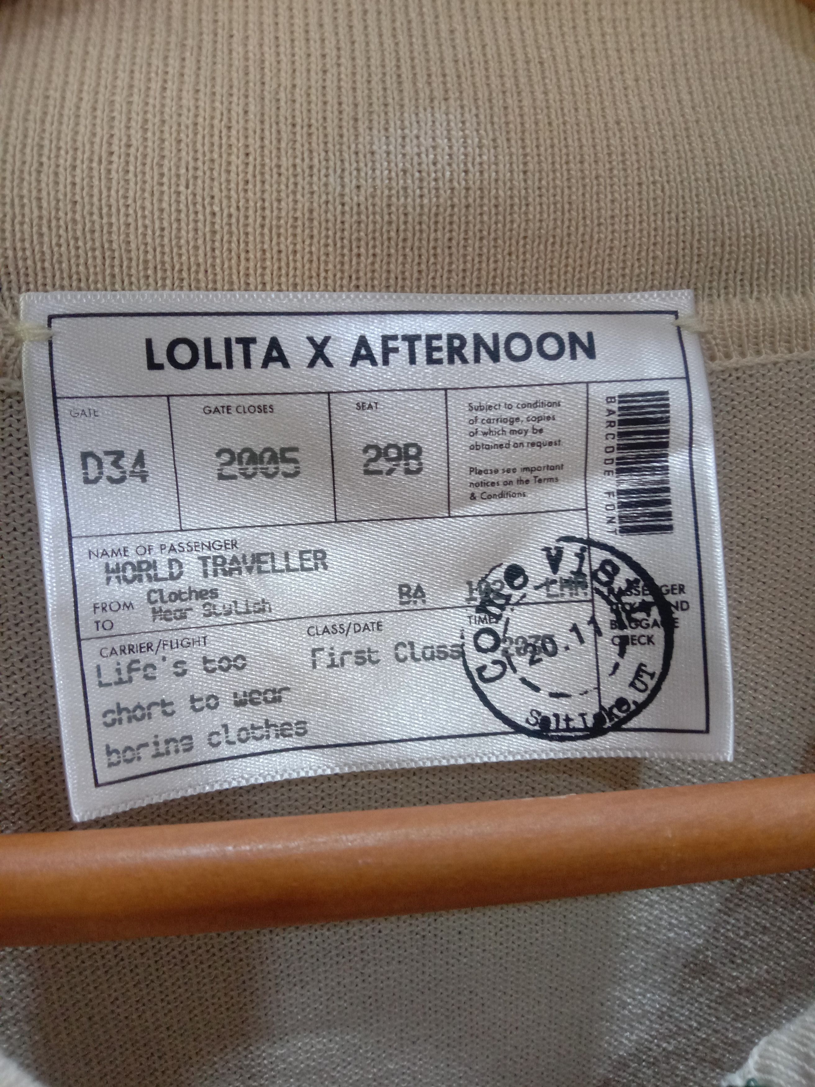 Japanese Brand LOLITA X AFTERNOON TEA CARROT KNIT SHIRT Size US S / EU 44-46 / 1 - 3 Thumbnail