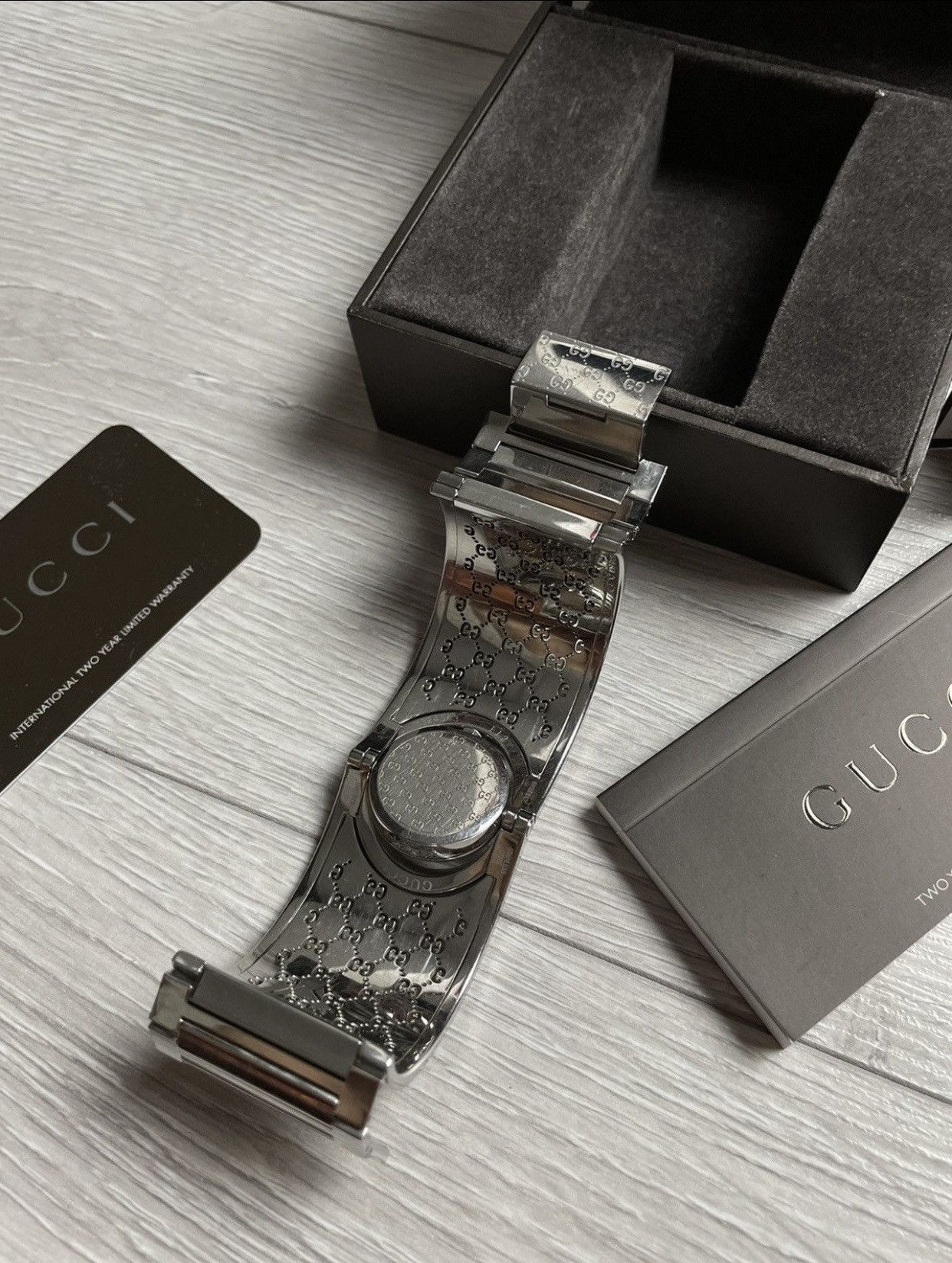 Gucci × Vintage Gucci Monogram Silver Watch Size ONE SIZE - 10 Thumbnail