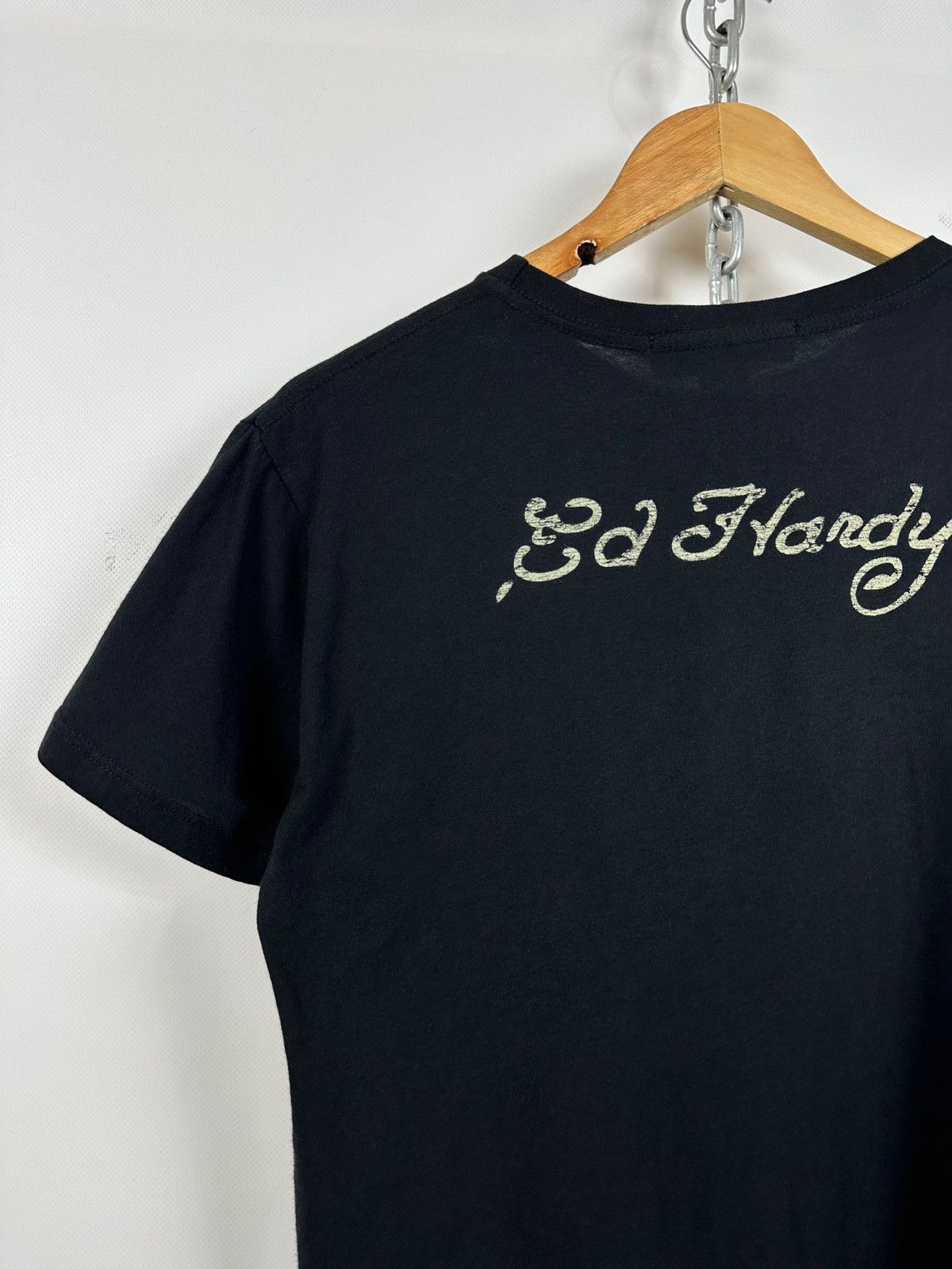 Ed Hardy NWT! Vintage Ed Hardy Rhinestones Tiger Black T-Shirt Size US M / EU 48-50 / 2 - 11 Thumbnail