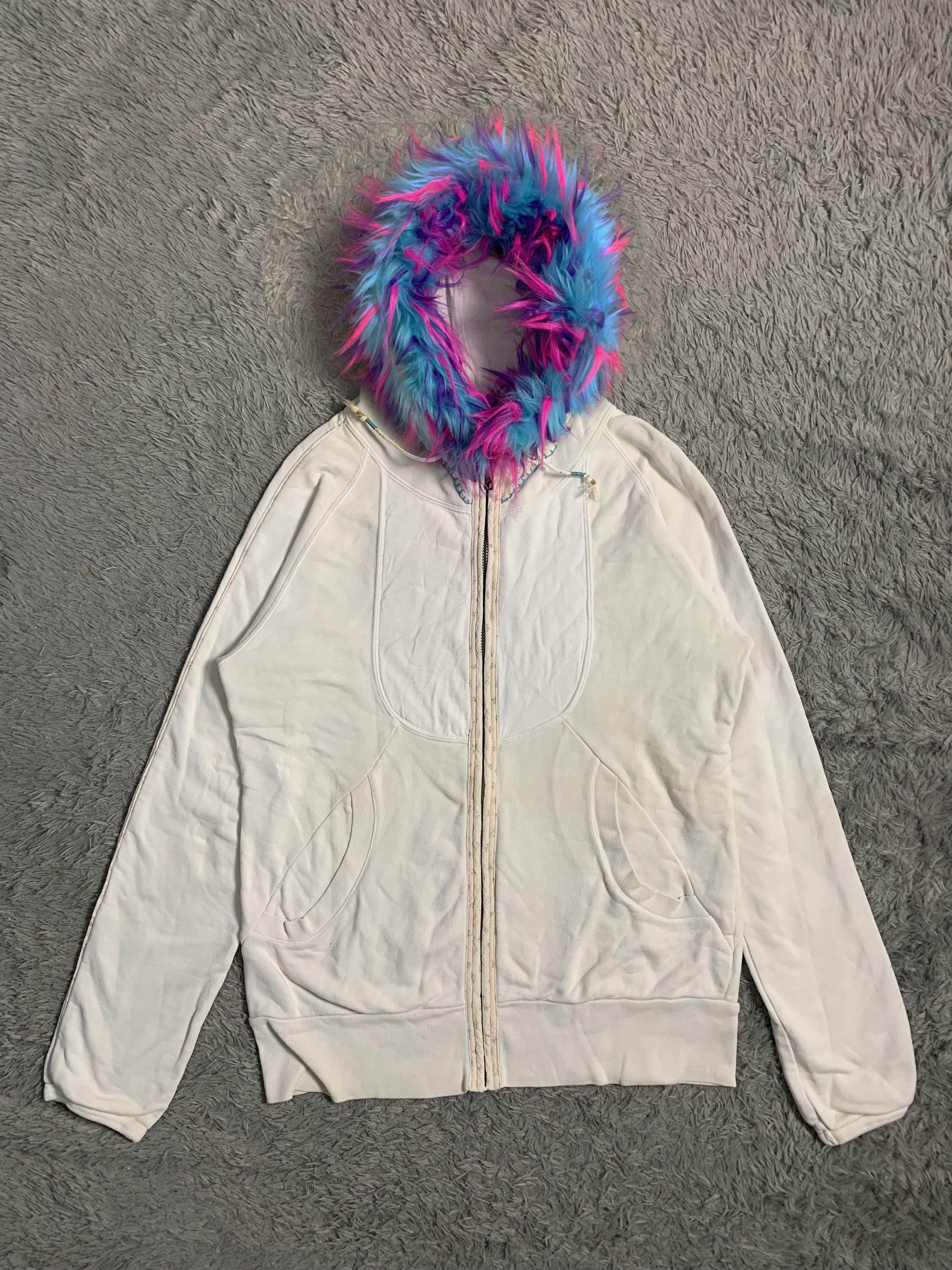 Japanese Brand Waffle Vintage Fur Hoodie Japan Style Size US L / EU 52-54 / 3 - 1 Thumbnail