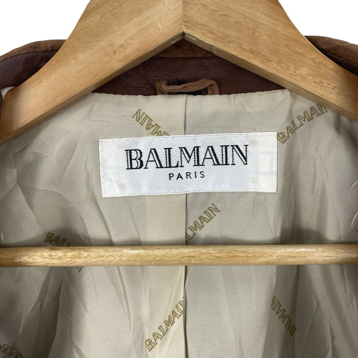 Balmain BALMAIN PARIS Genuine Leather Blazer Jacket Luxury Designer Size S / US 4 / IT 40 - 9 Thumbnail