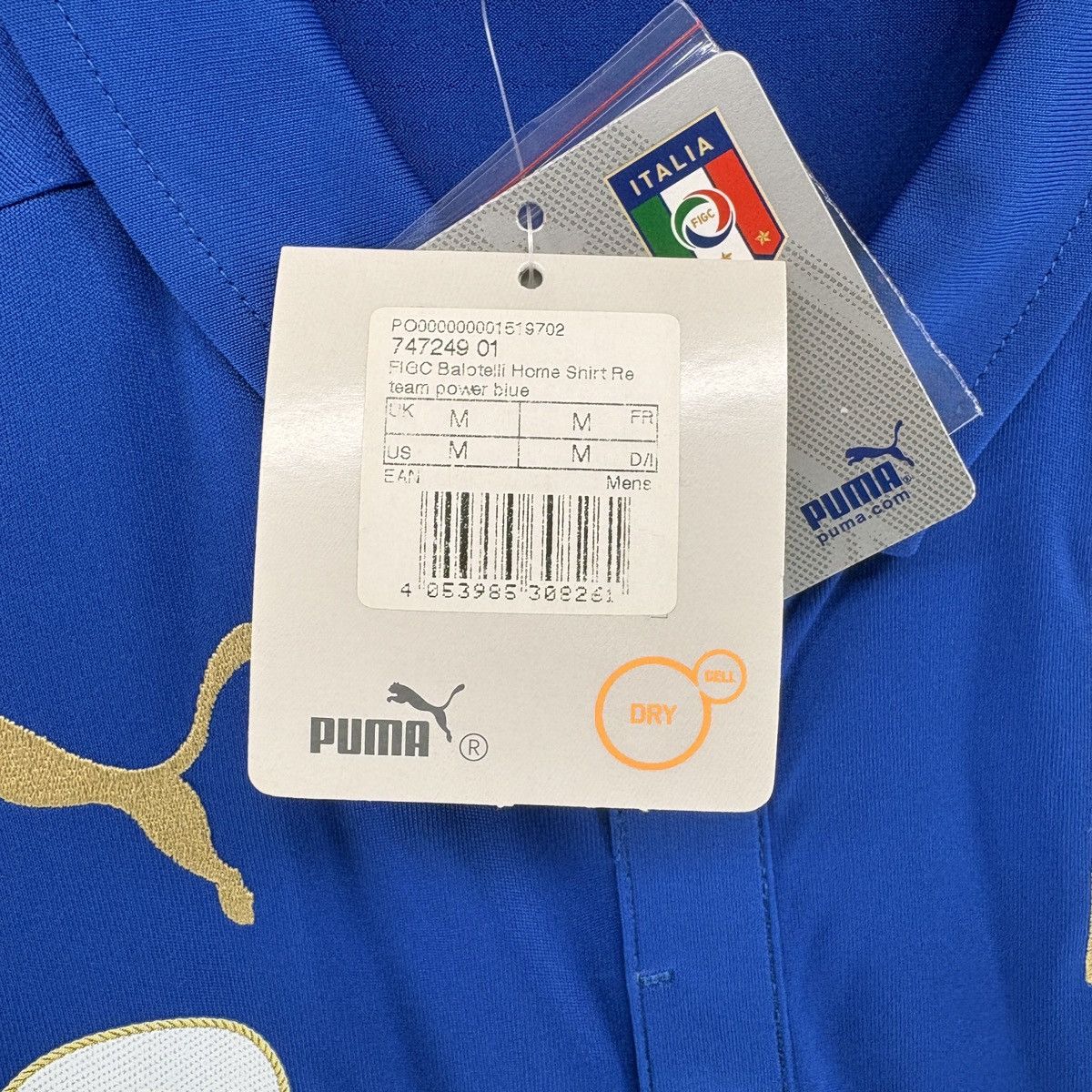 Puma Balotelli Italy 2014 Home Puma Soccer Football Jersey Kit Size US M / EU 48-50 / 2 - 6 Thumbnail
