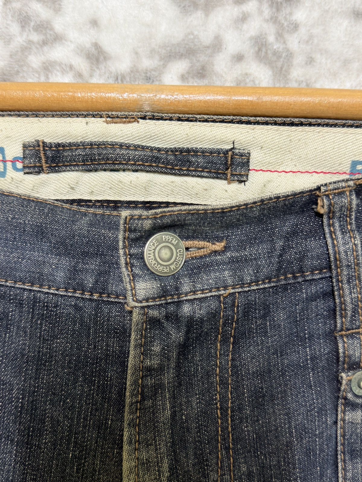 Japanese Brand × Vintage Vintage PPFM Bondage Short Denim Pants Size US 31 - 7 Thumbnail