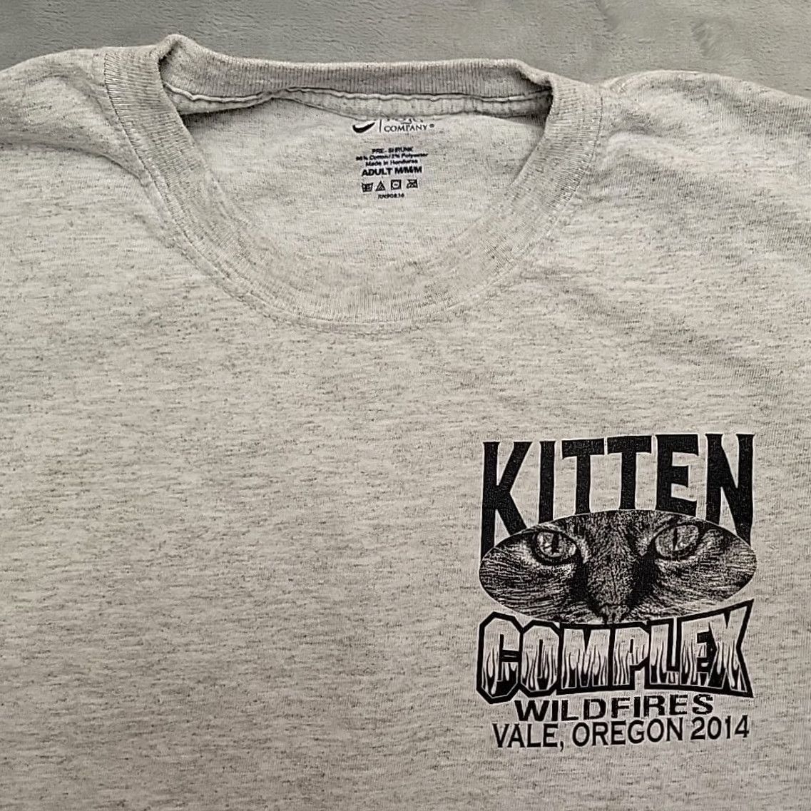 Vintage Wildland Firefighter Shirt Men M 2014 Kitten Complex Juniper Stemler Vale Oregon Size US M / EU 48-50 / 2 - 2 Thumbnail