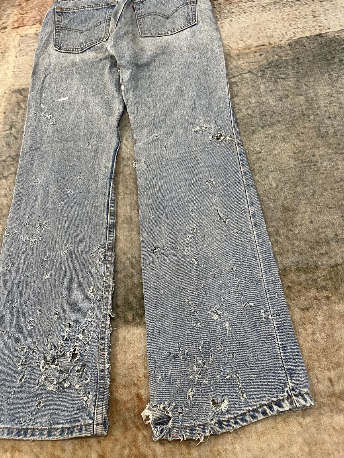 Hysteric Glamour × Levi's Flare 517 With Crazy Distressed Design Size US 28 / EU 44 - 18 Thumbnail