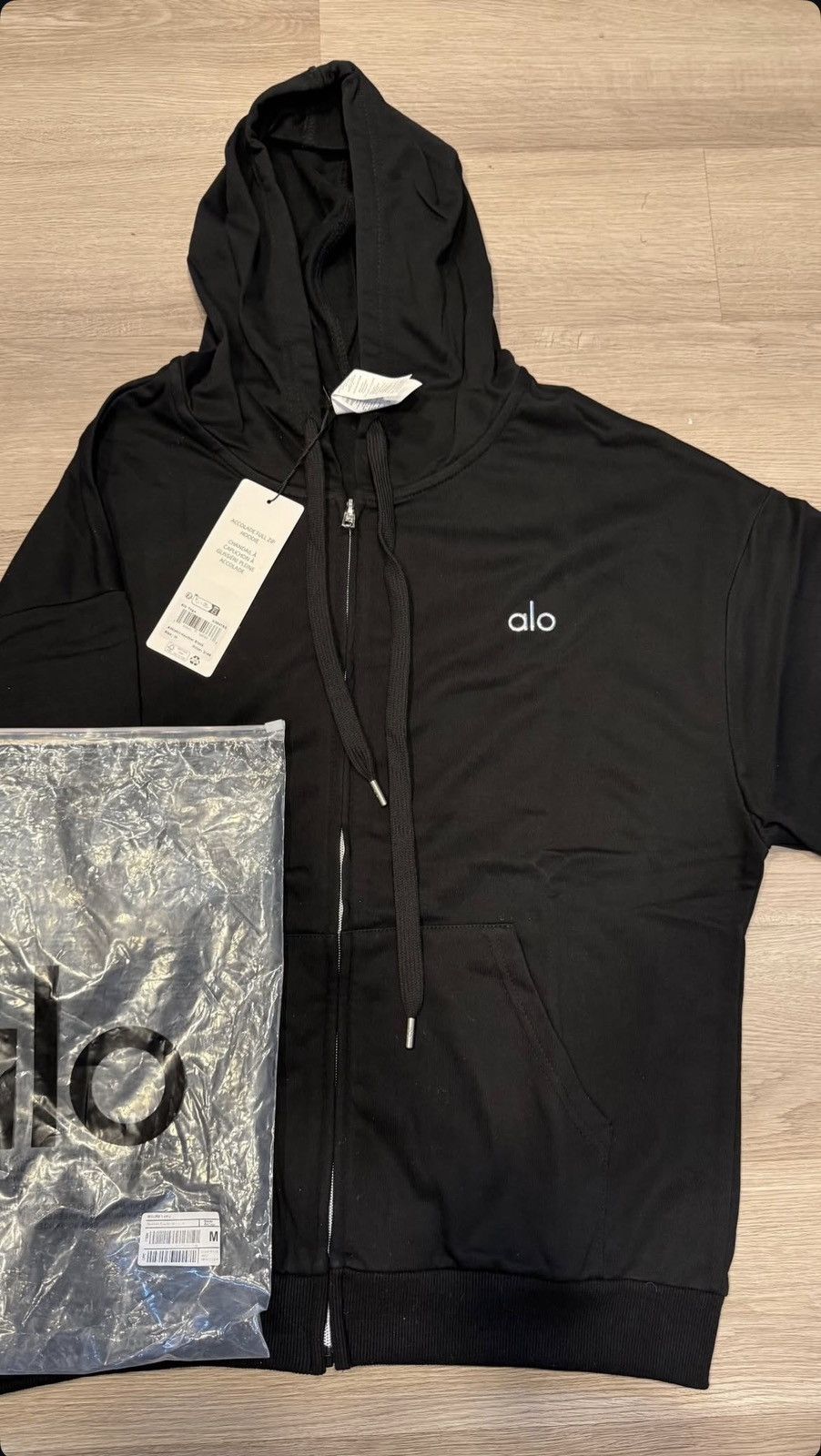 Alo ALO 'Accolade' Black Full Zip Hoodie | Grailed