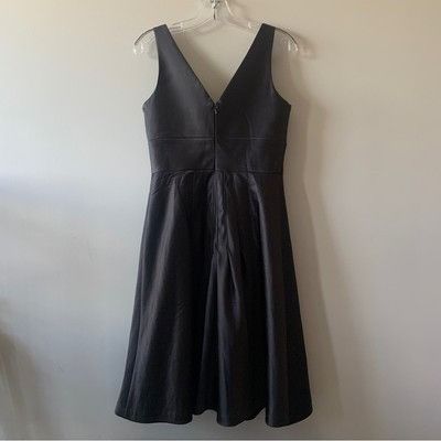 Other Bill Levkoff MIDI Black Coctail Sleeveless Satin Dress Size Size L / US 10 / IT 46 - 5 Thumbnail