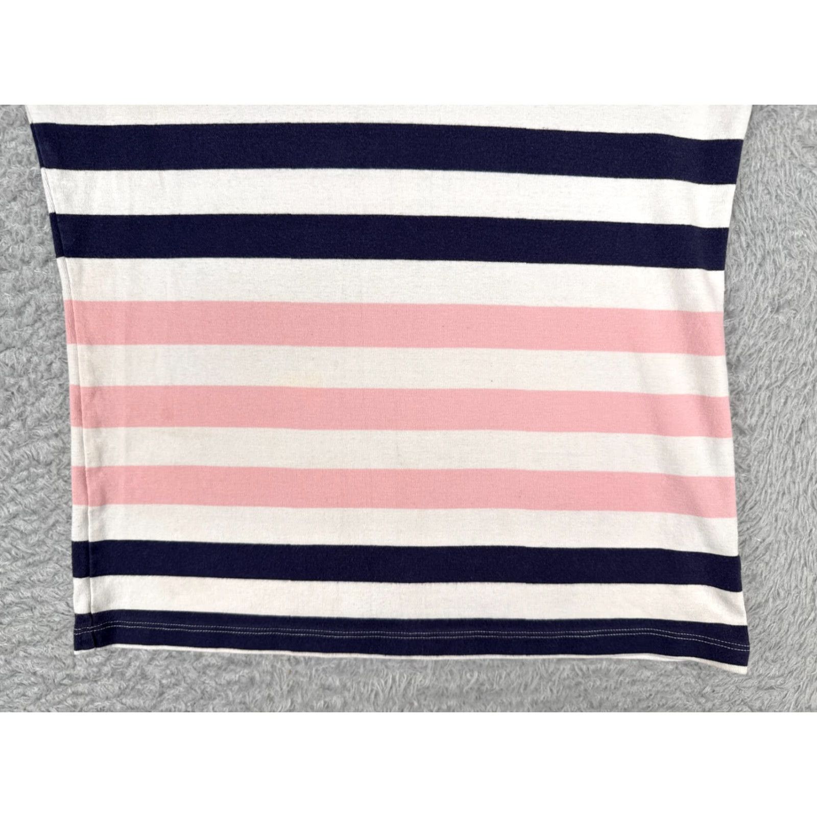 Tommy Hilfiger Tommy Hilfiger Shirt Women Large Pink Blue Striped V-Neck Cotton Designer Classic Size L / US 10 / IT 46 - 5 Thumbnail