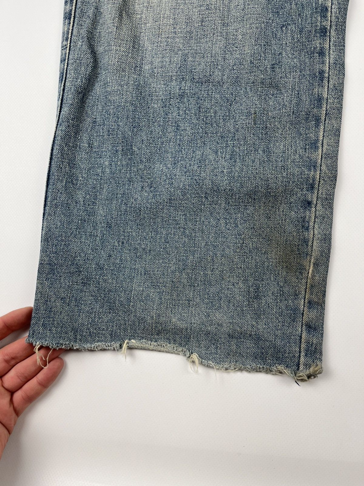 Ecko Unltd. × JNCO × Japanese Brand Vintage Faded Baggy Distressed Jeans Ed Hardy Style Denim Y2K Size US 30 / EU 46 - 12 Thumbnail