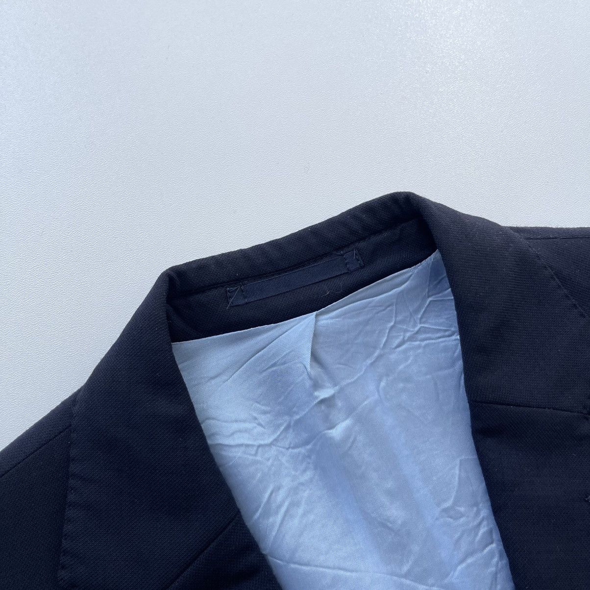 Hackett Hackett London Wool Blend Hopsack Two-Button Blazer Navy Size 48R - 8 Thumbnail