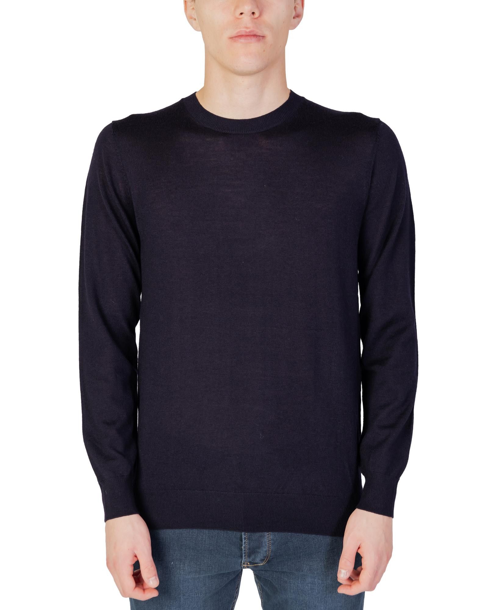 image of Liu Jo Cotton Knitwear With Long Sleeves in Blue, Men's (Size 2XL)