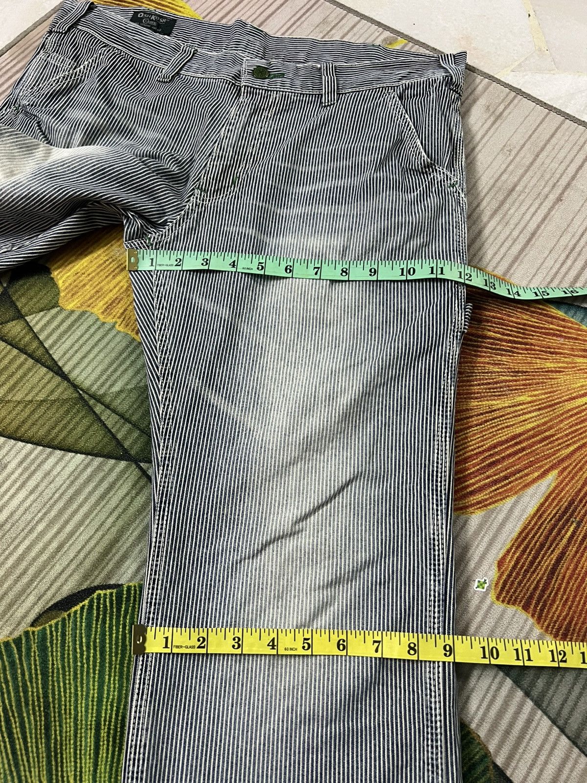 Japanese Brand 💥Vintage Oshkosh Carpenter Stripe Hickory Denim Jean Size US 36 / EU 52 - 6 Thumbnail
