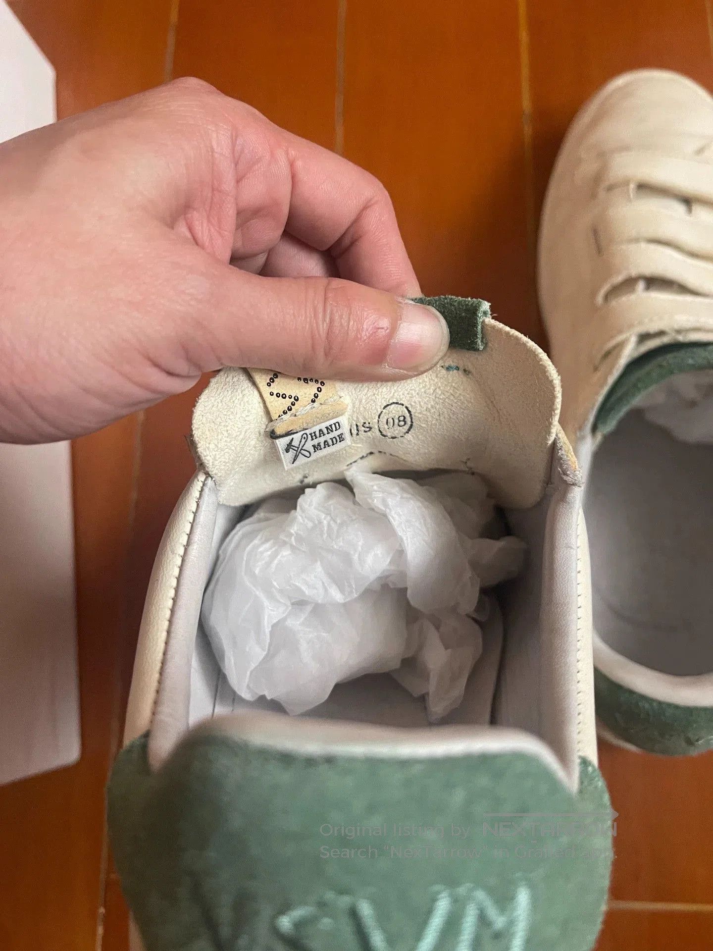 Visvim White Velcro Strap Low-Top Sneakers Size 8. Size US 8 / EU 41 - 2 Thumbnail