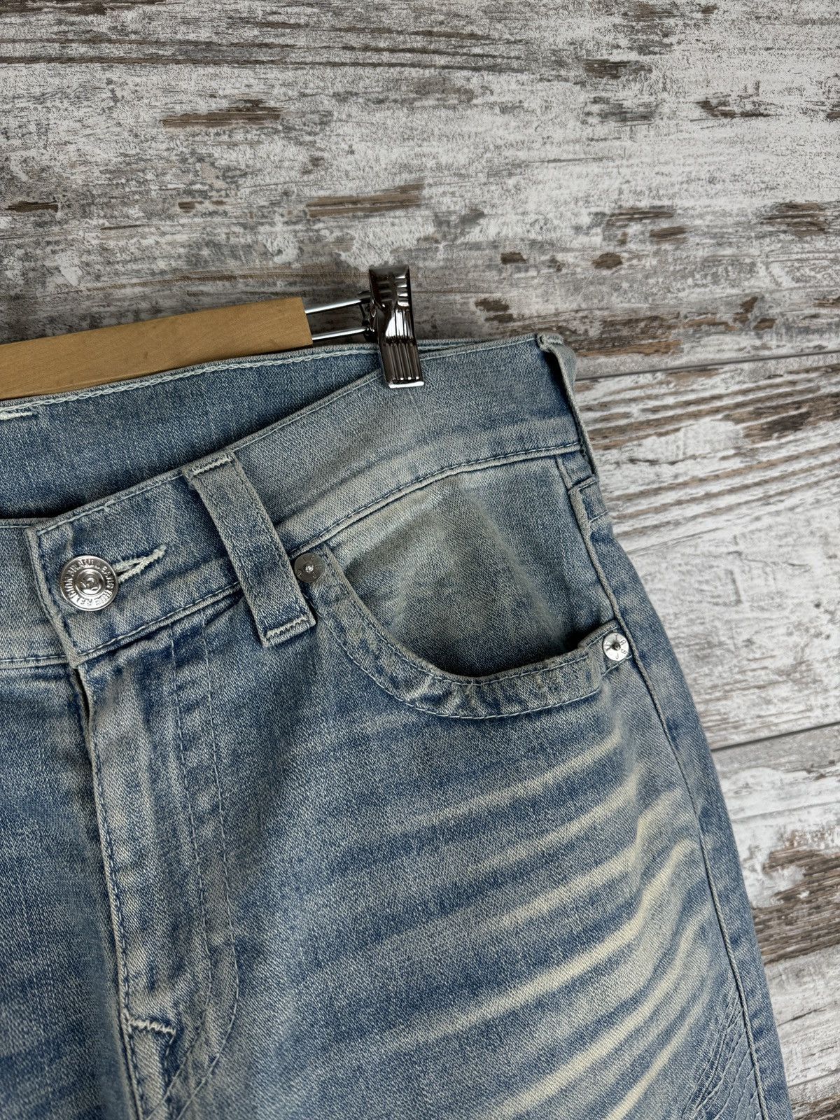 Japanese Brand × True Religion Mens True Religion SKINNY MOTO NATURAL SN jeans denim y2k Size US 33 - 6 Thumbnail