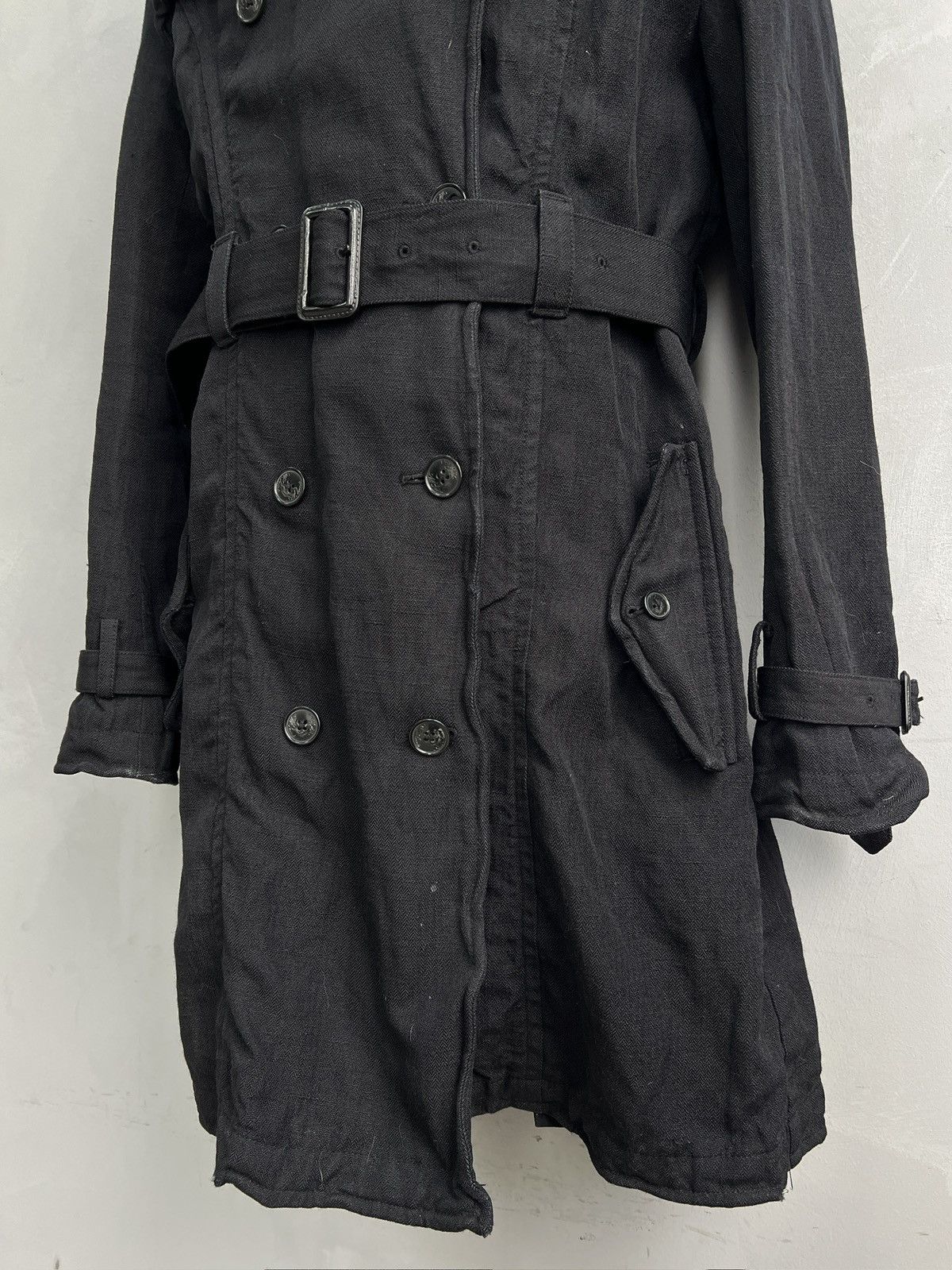 Allsaints Ann Demeulemeester style long coat black gothic style y2k Size US S / EU 44-46 / 1 - 5 Thumbnail