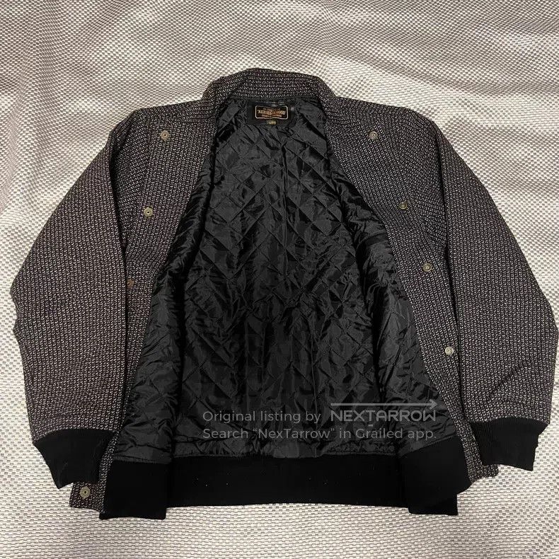 Neighborhood Neighborhood Pepper Salt Wool Knit Baseball Jacket Size US L / EU 52-54 / 3 - 5 Thumbnail