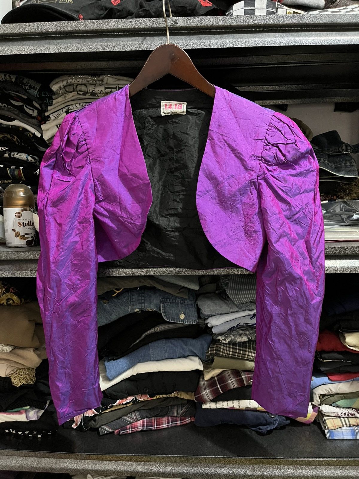 14/18 paris crop blazer archive