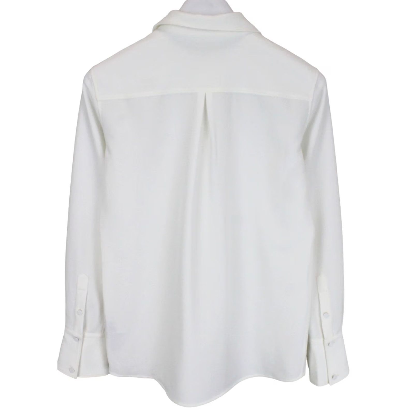 Vintage SUISTUDIO Alec Shirt Womens UK 10 Button-Up Spread Collar White Suitsupply Size L / US 10 / IT 46 - 2 Thumbnail