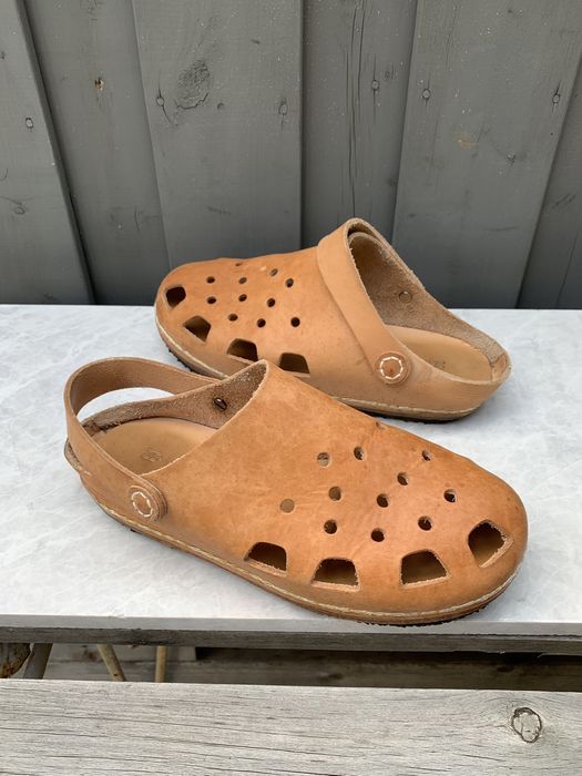 Hender Scheme Hender Scheme Crocs Mip 18 Size 4 Vachetta Clog Mule