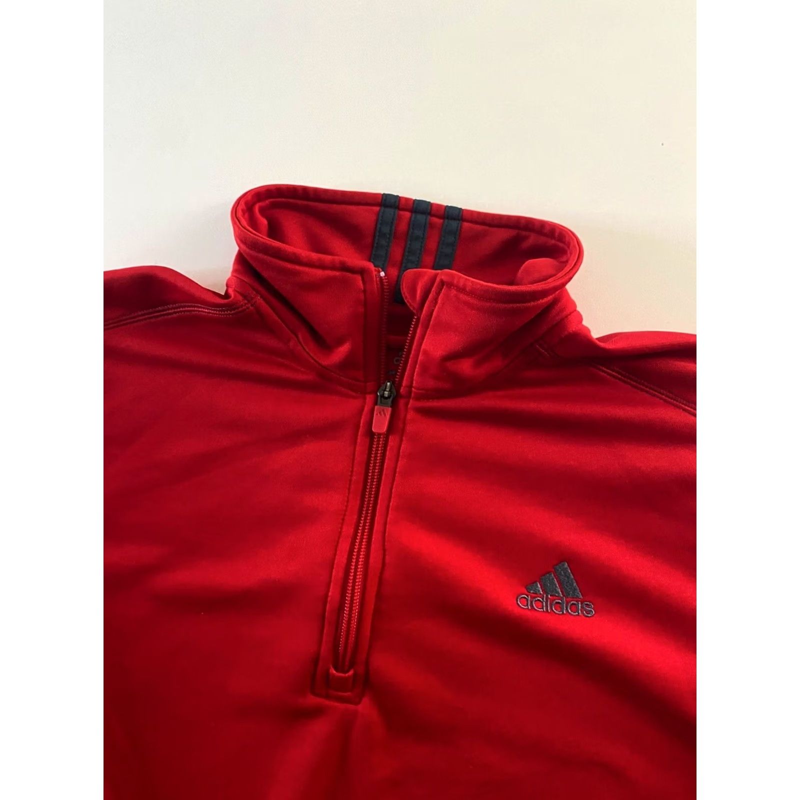 Adidas Adidas Sweater Large L Red Gray Trim Zippered Multicolor Men Size US L / EU 52-54 / 3 - 4 Thumbnail