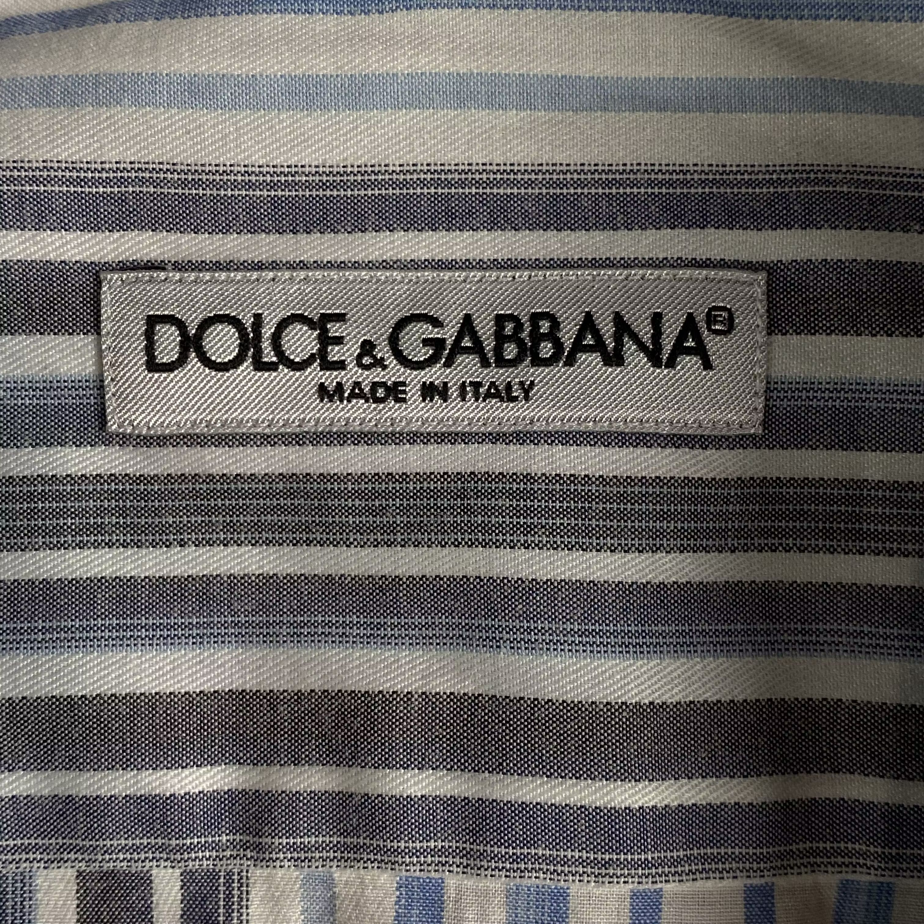 Dolce & Gabbana × Vintage Mens Shirt Long Sleeve Dolce Gabbana Vintage Size 43-44/5 Size US XL / EU 56 / 4 - 4 Thumbnail