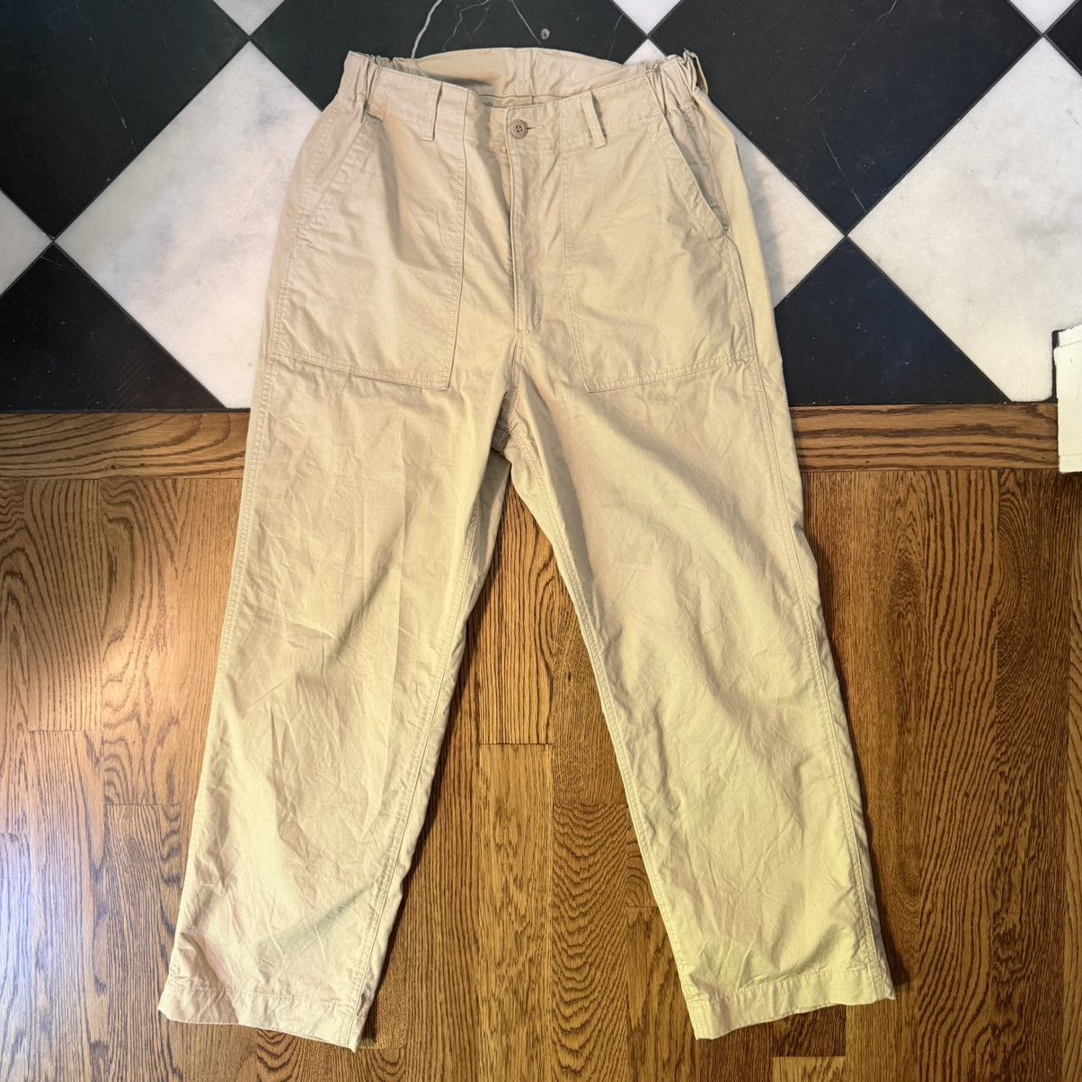 Sage De Cret Sage de cret washed beige cotton twill baker pants Size US 32 / EU 48 - 1 Thumbnail